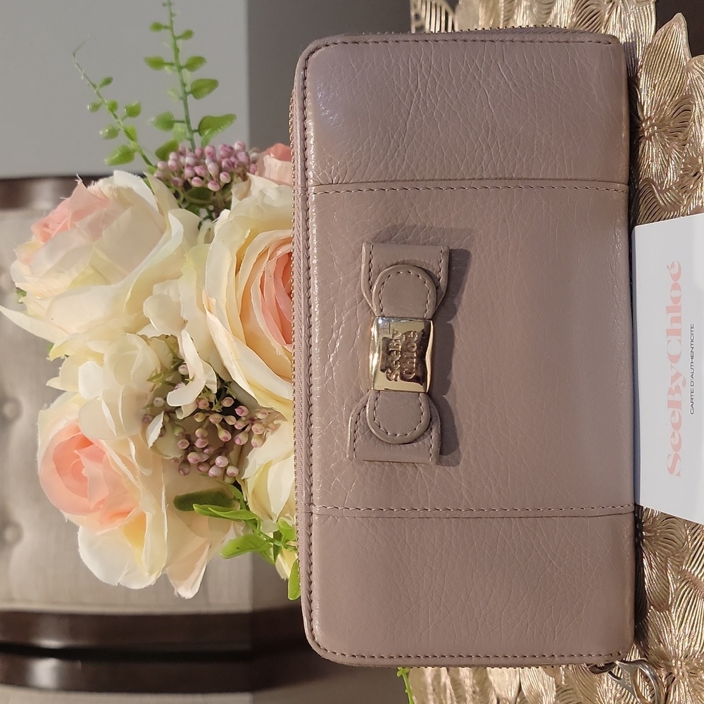 Authentic See by Chloe zippy wallet